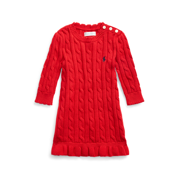 Cable-Knit Jumper Dress for Baby | Ralph Lauren® UK