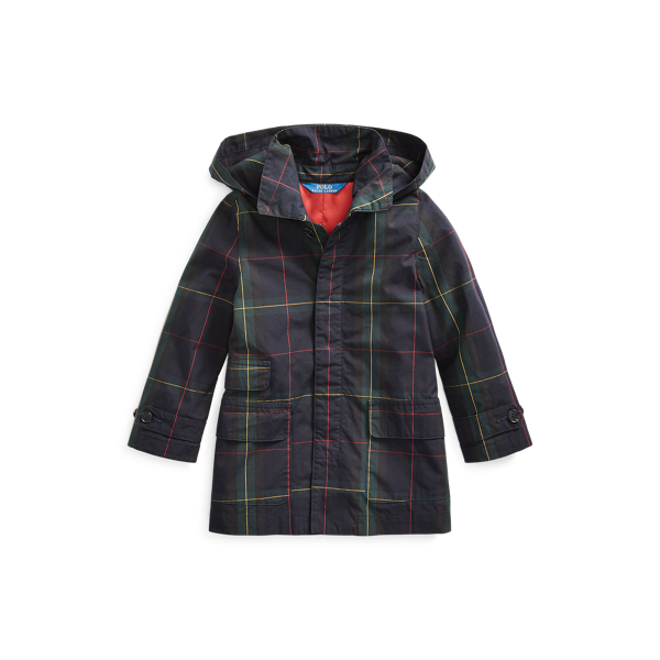 Girls 2-6x Black Watch Cotton Coat 1