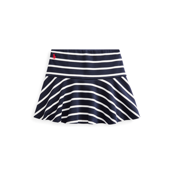 Striped Stretch Ponte Skort