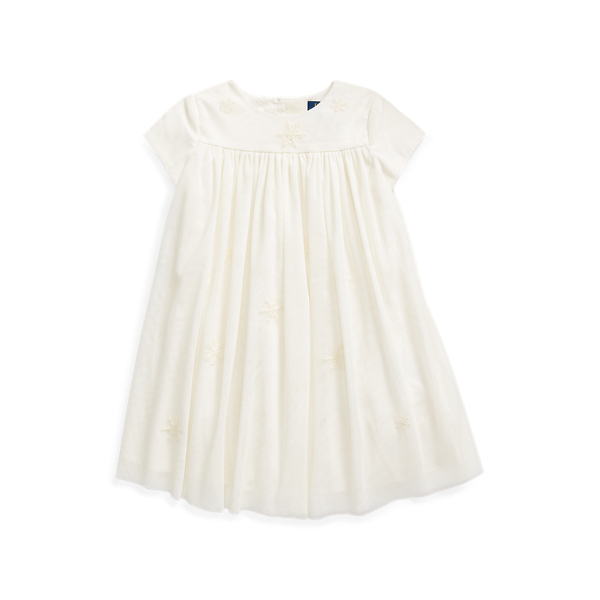 Snowflake Tulle-Skirt Dress