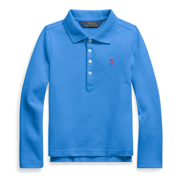 Stretch Cotton Mesh Polo Shirt for Children | Ralph Lauren® UK