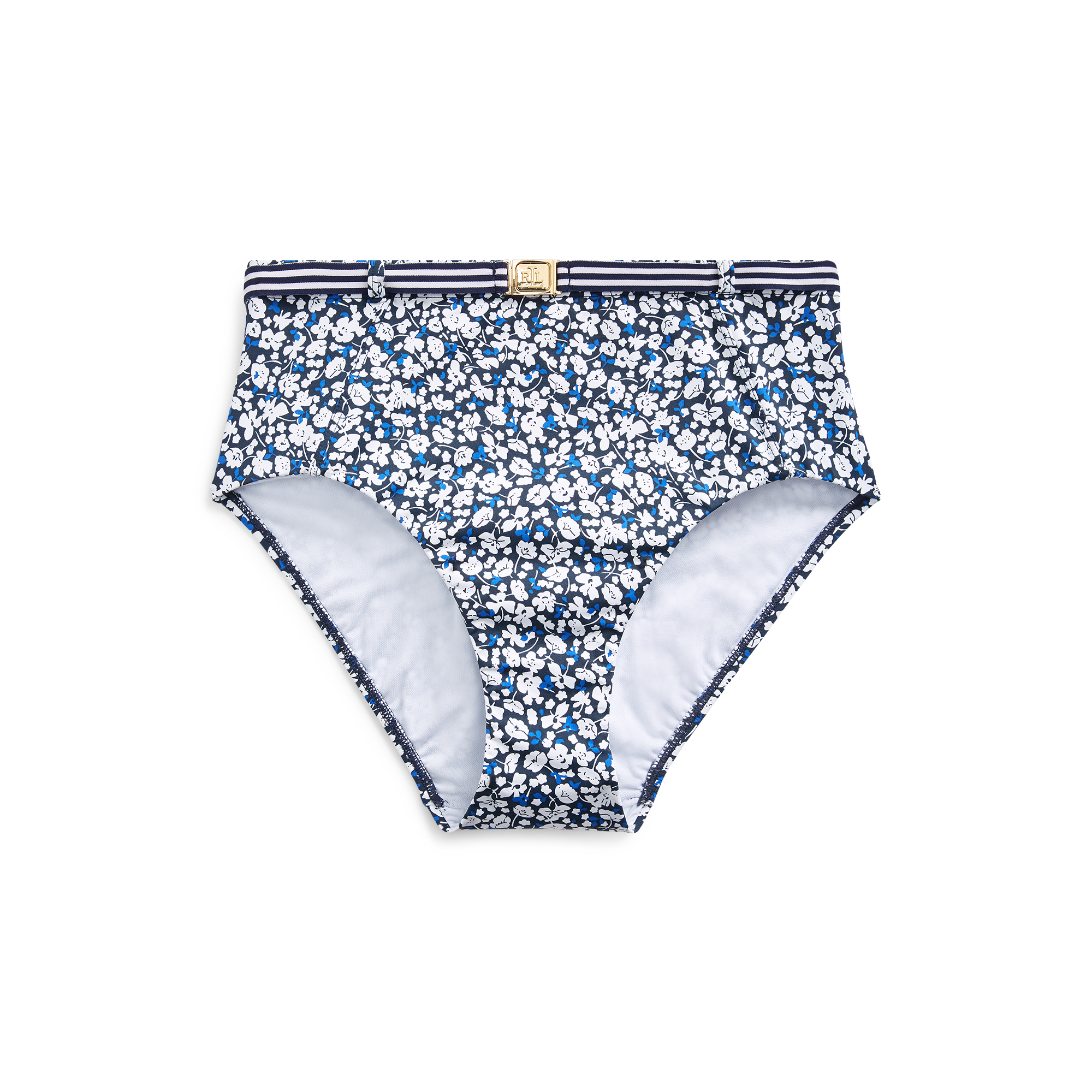 Ralph Lauren High-Waist Belt Bikini Bottom. 1