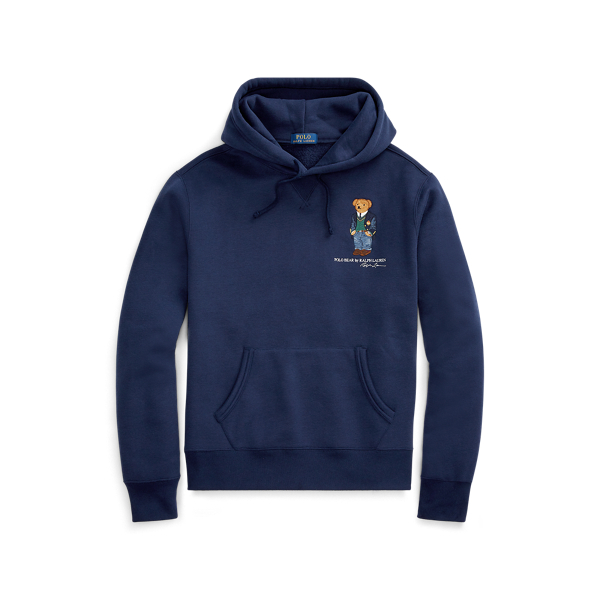 polo ralph lauren men's preppy bear fleece sweatshirt