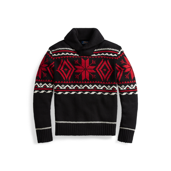 Snowflake Cotton-Blend Sweater