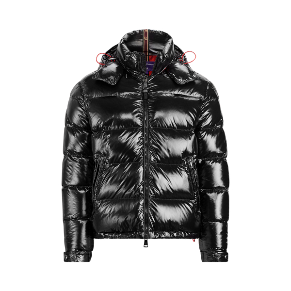 black polo puffer jacket