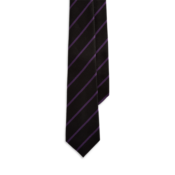 Striped Silk-Cashmere Tie