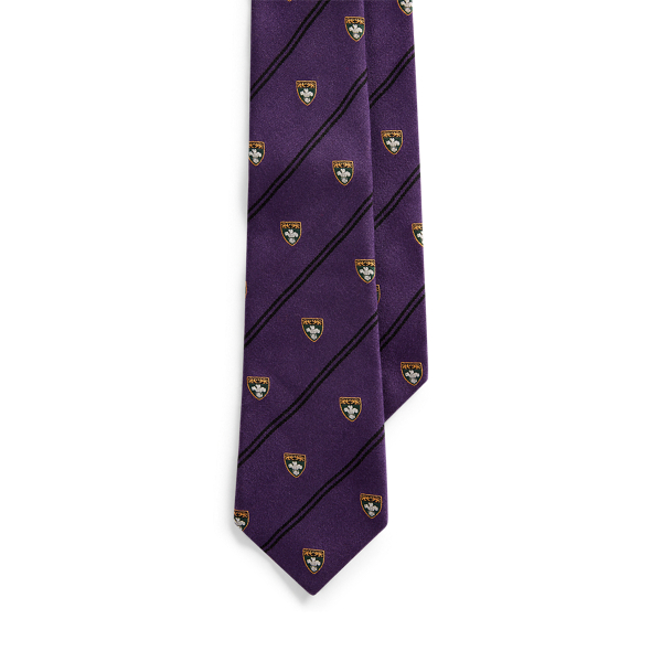 Striped Silk-Cashmere Club Tie