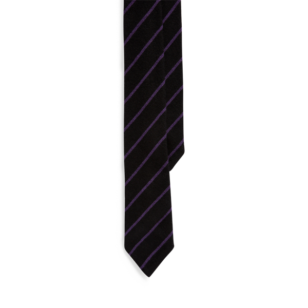 Striped Knit Cashmere Tie