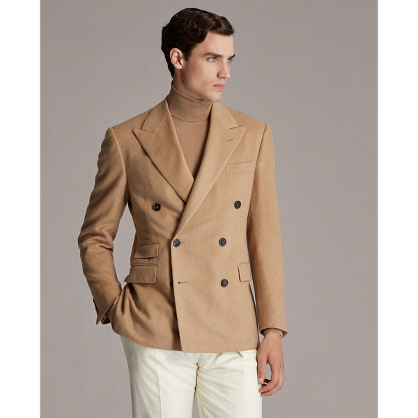 ralph lauren camel hair blazer