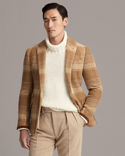 Handmade Plaid Sport Coat