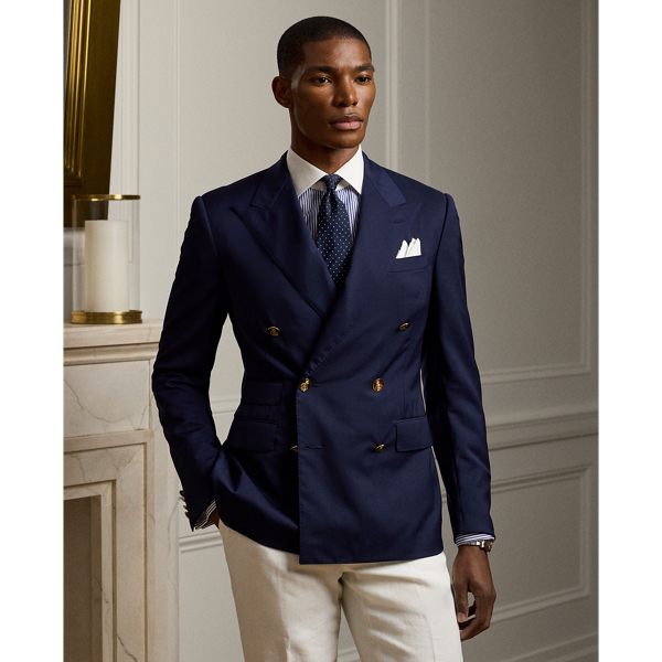 Purple Label Gregory Wool Serge Peak-Lapel Blazer 1