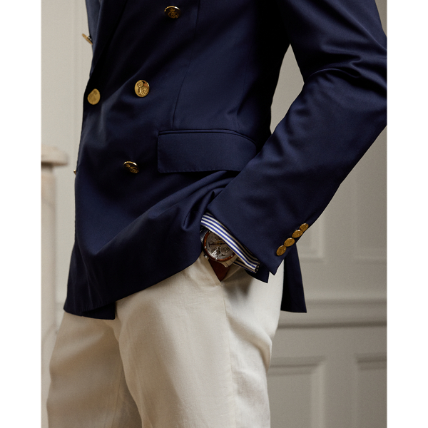 Purple Label Gregory Wool Serge Peak-Lapel Blazer 7
