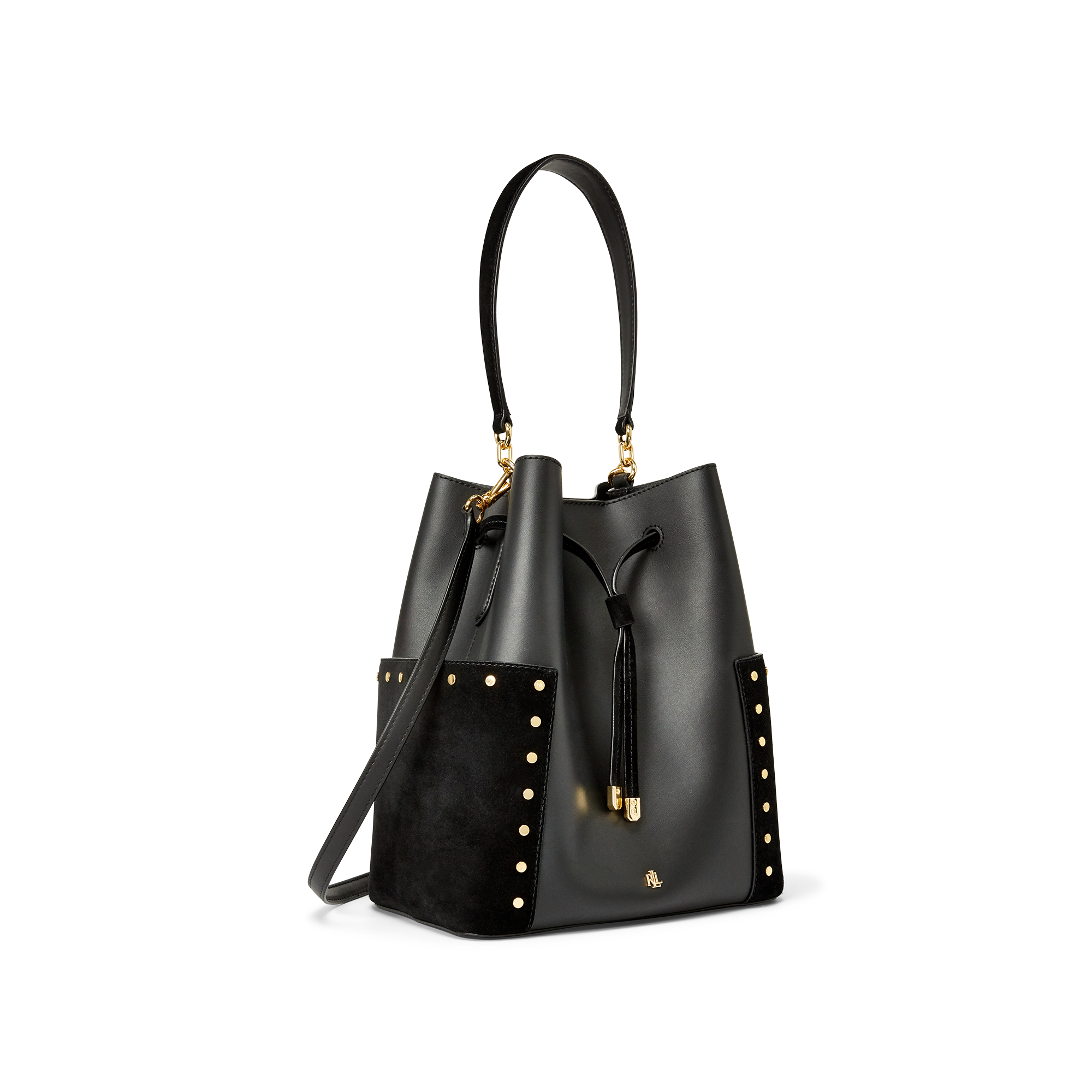 Ralph Lauren Sac seau Debby moyen en daim