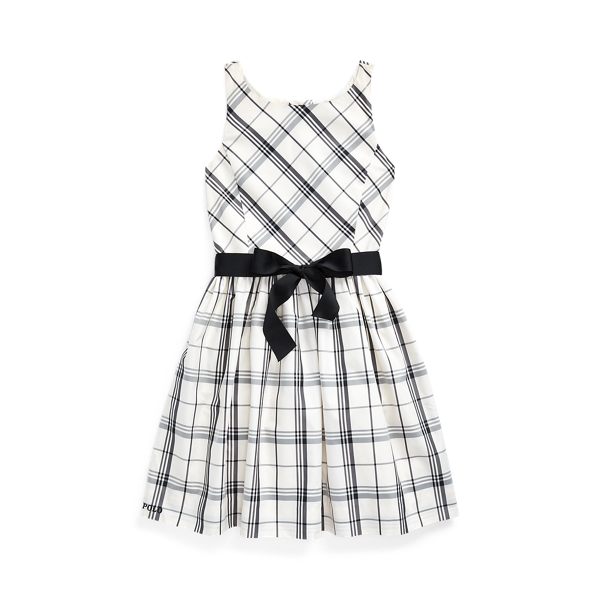 ralph lauren plaid taffeta dress