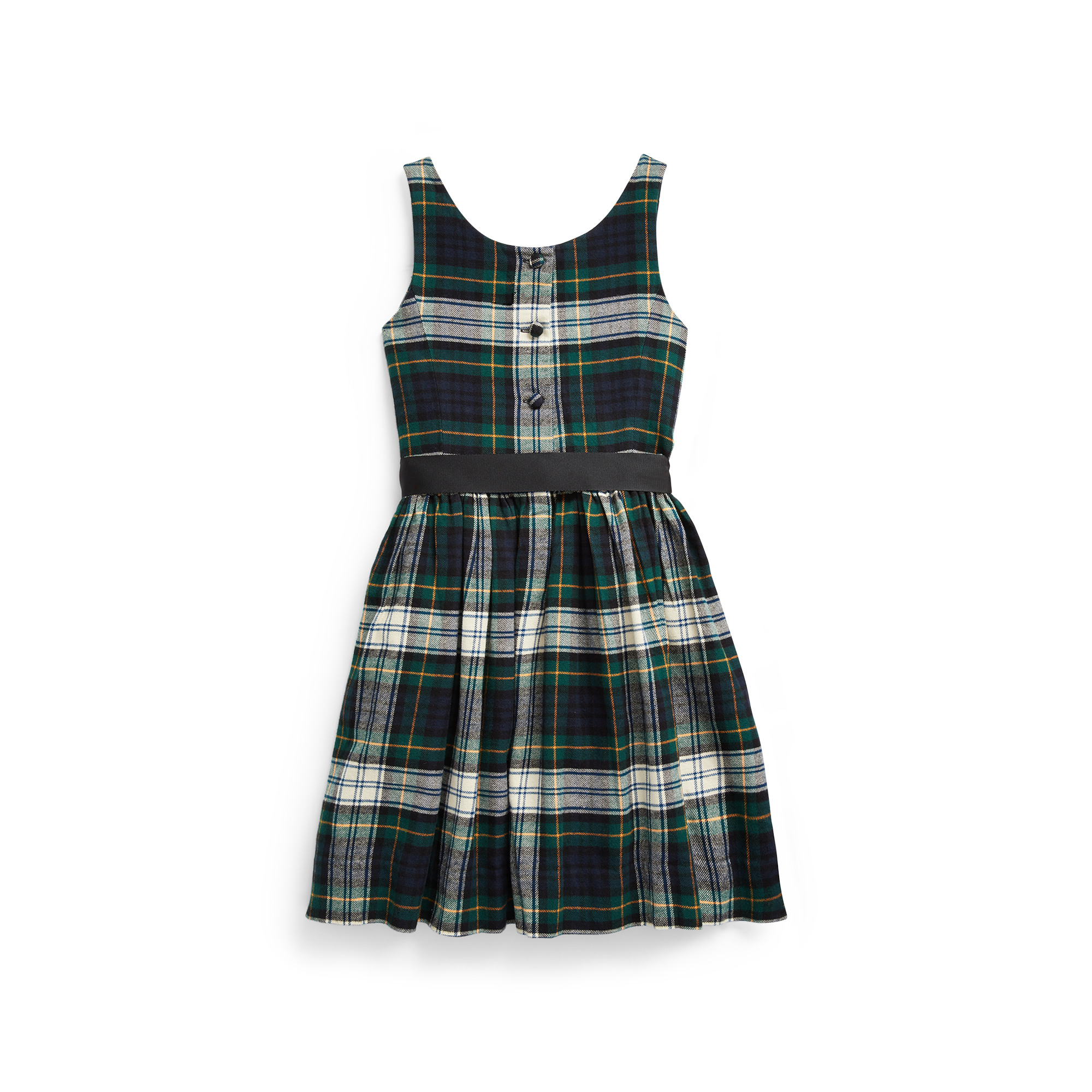Ralph Lauren Tartan Cotton Twill Dress. 2