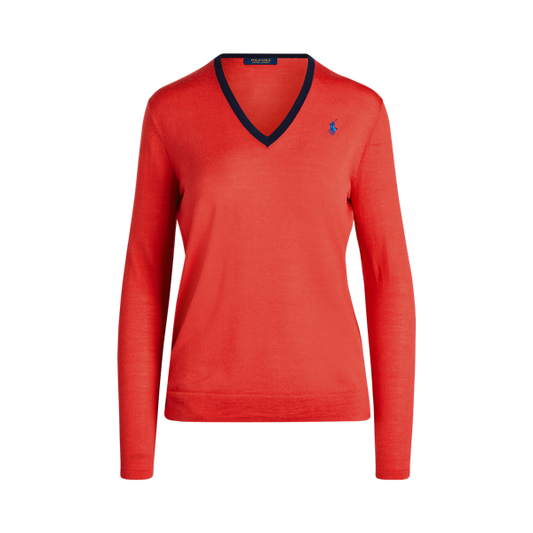 Wool VNeck Golf Jumper for Women Ralph Lauren® IN