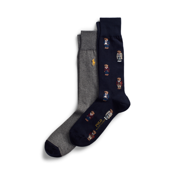 Lot de 2 paires de chaussettes Polo Bear pour Men | Ralph Lauren® FR