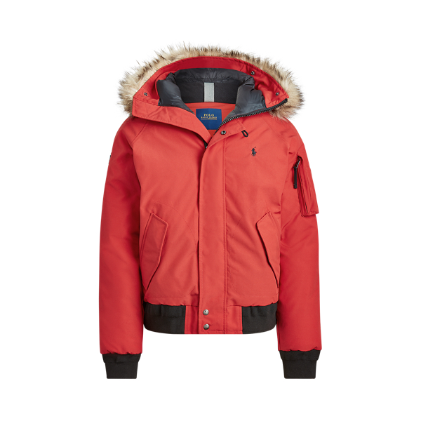 Faux-Fur-Trim Down Jacket for Men | Ralph Lauren® UK