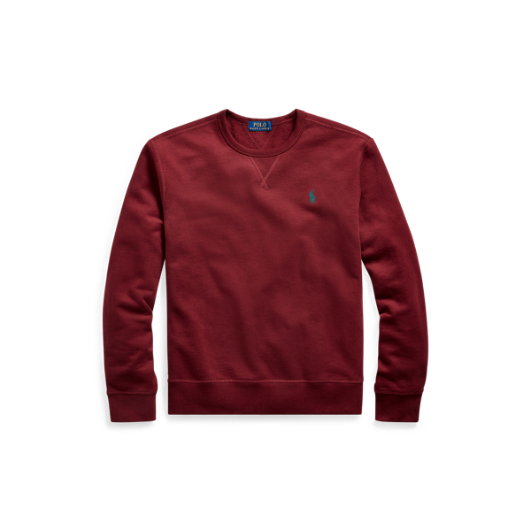 black and red polo sweatshirt