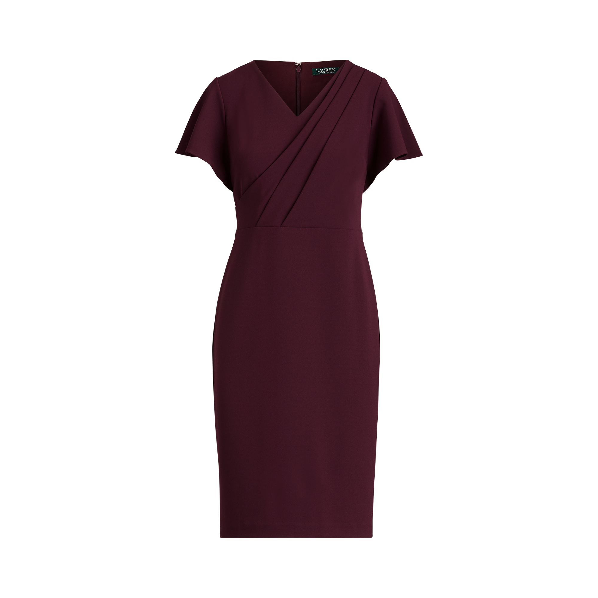 Ralph Lauren Crepe Short-Sleeve Dress. 1