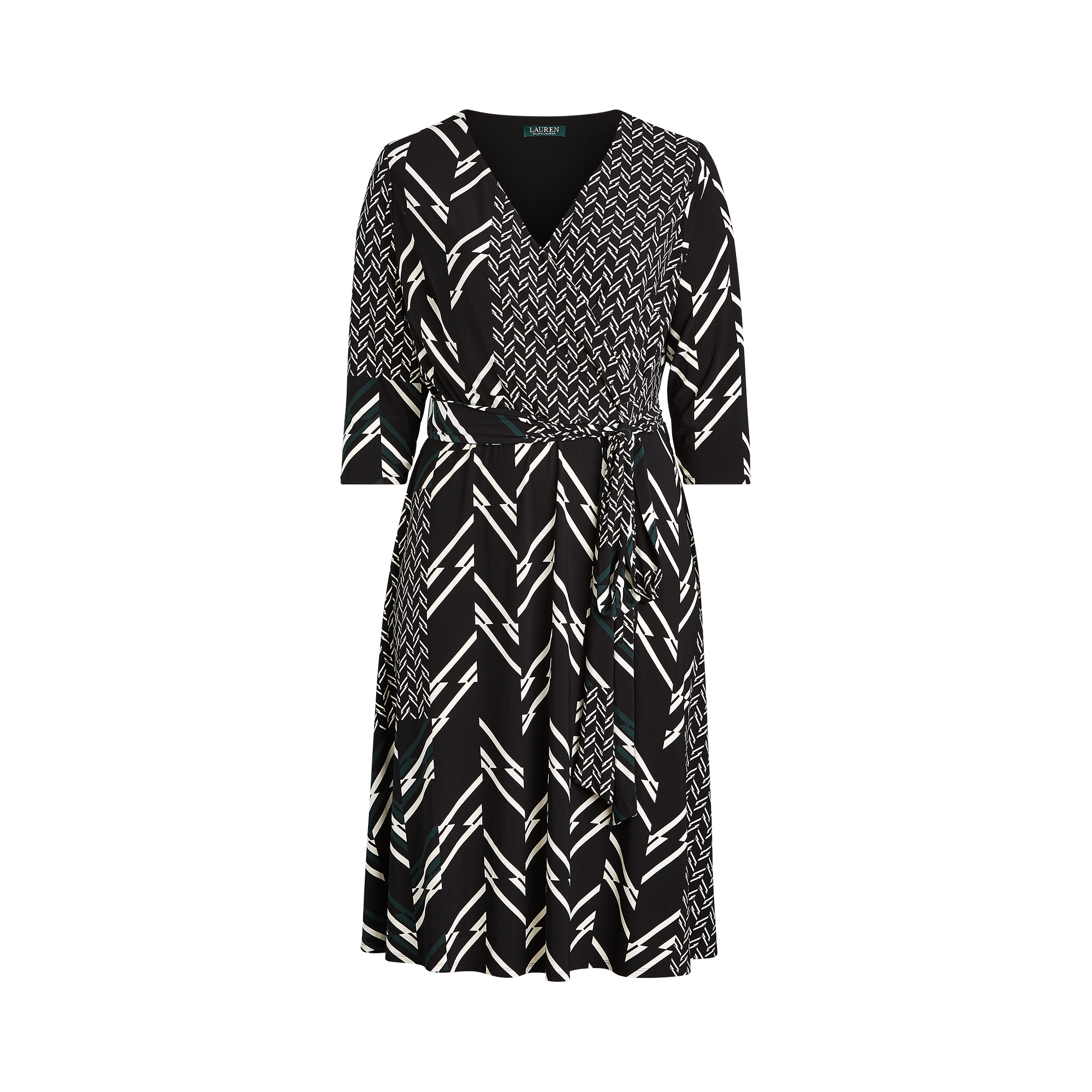 Ralph Lauren Multi-Print Jersey Dress. 1