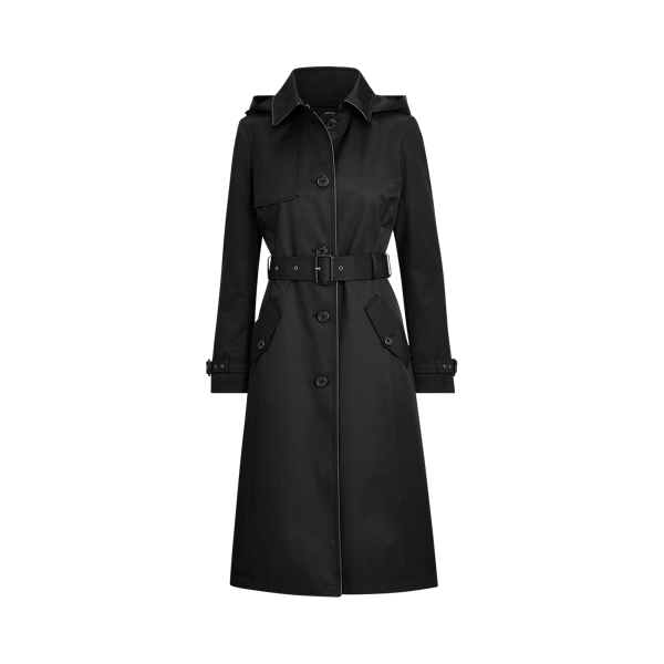 lauren ralph lauren hooded trench coat