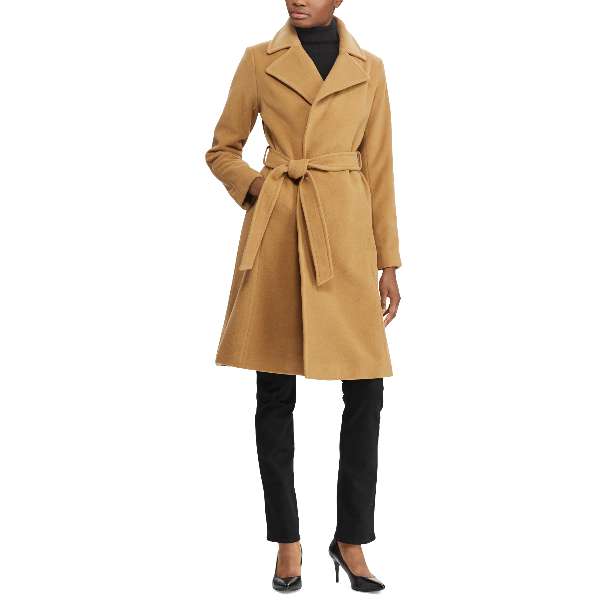 Ralph Lauren Wool-Cashmere Wrap Coat. 2