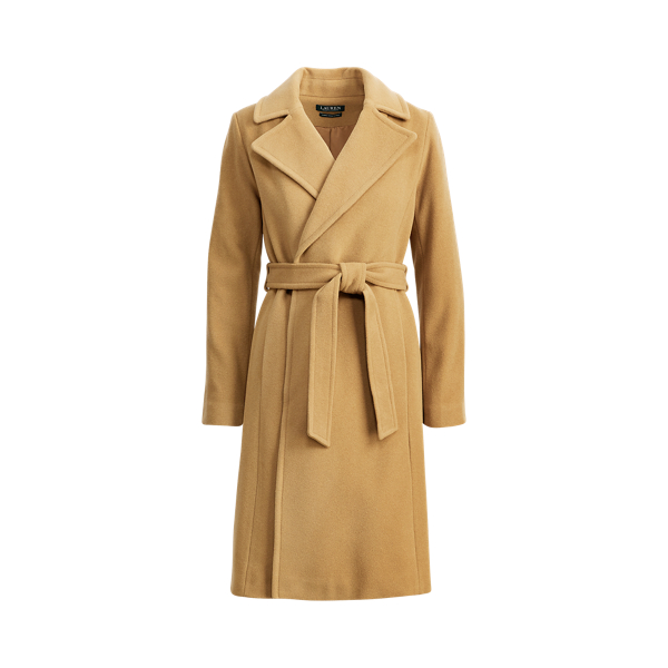 ralph lauren wool wrap coat