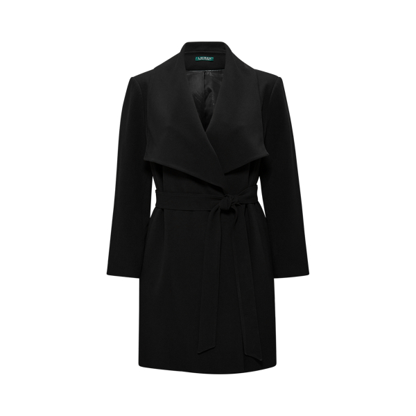 ralph lauren crepe coat