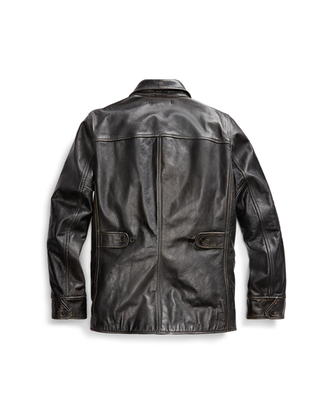 RRL Leather Car Coat 2