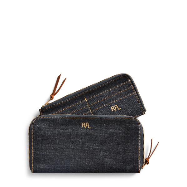 RRL Indigo denim reisportemonnee 3