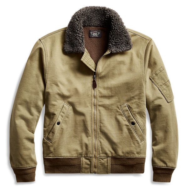 rrl cotton flight jacket