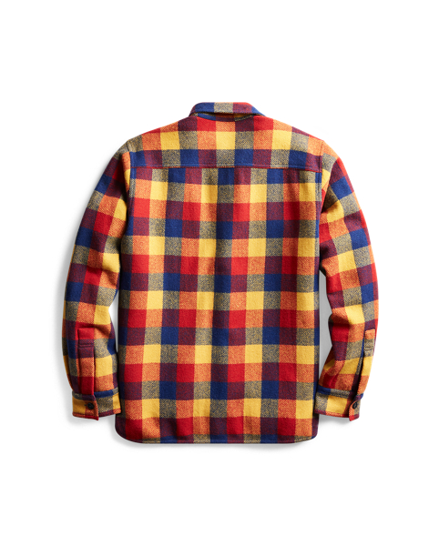 RRL Plaid Wool Twill Overshirt 2