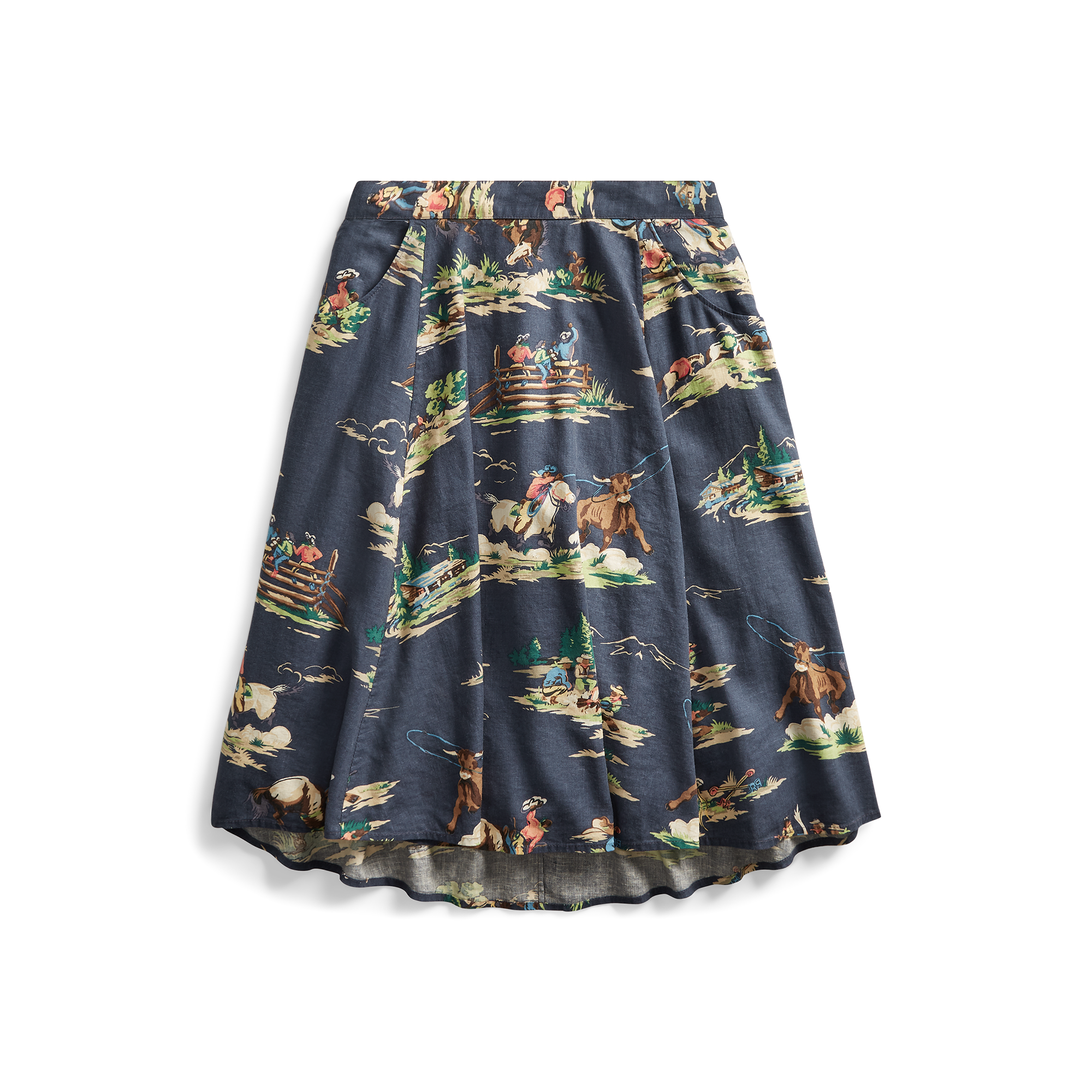 Ralph Lauren Western-Print Skirt. 2