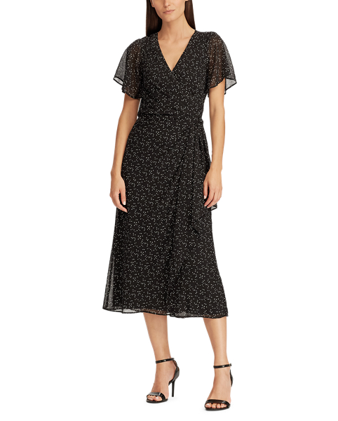Cap Sleeve Georgette Dress