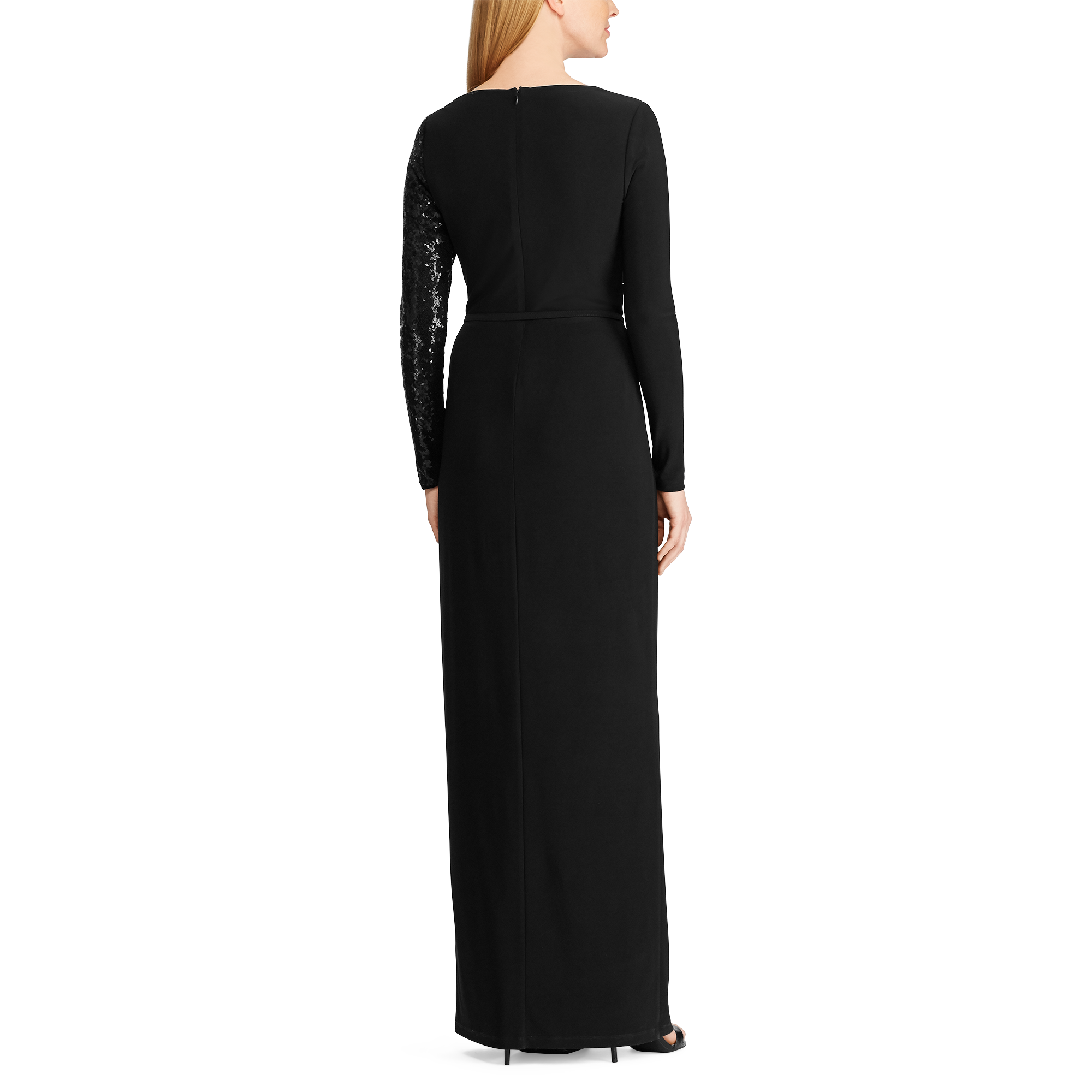 Ralph Lauren Sequinned Long-Sleeve Gown. 4