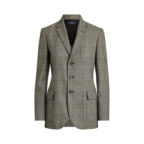 ralph lauren glen plaid blazer