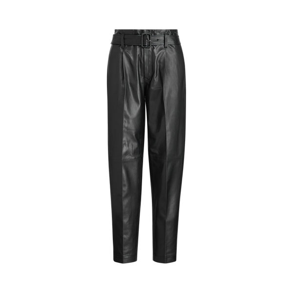 ralph lauren leather trousers