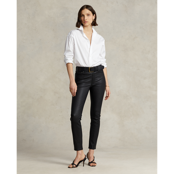 Polo Ralph Lauren Skinny leren broek met vijf zakken 1