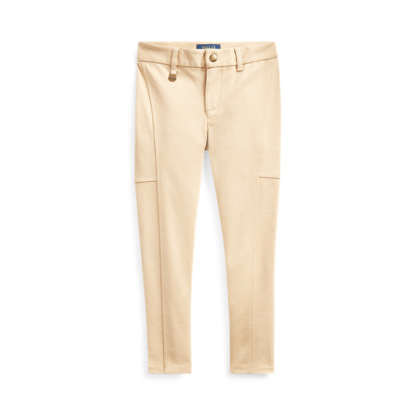 Polo Ralph Lauren Kids' Stretch Cotton-blend Legging In Fall Khaki