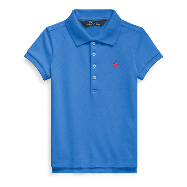 Stretch Cotton Mesh Polo