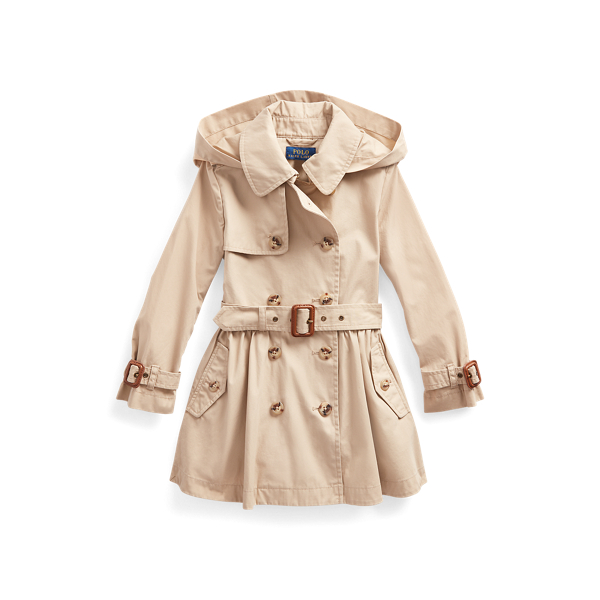 Girls 2-6x Water-Repellent Trench Coat 1