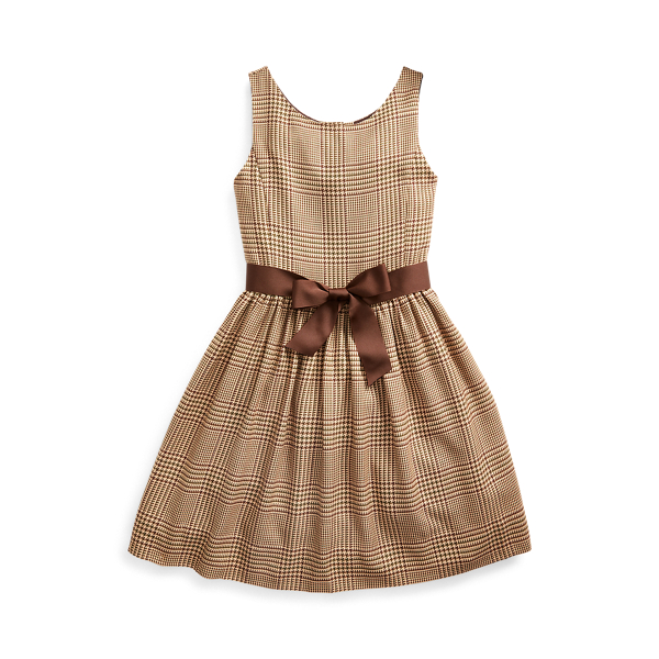 Girls 7-16 Glen Plaid Dobby Dress 1