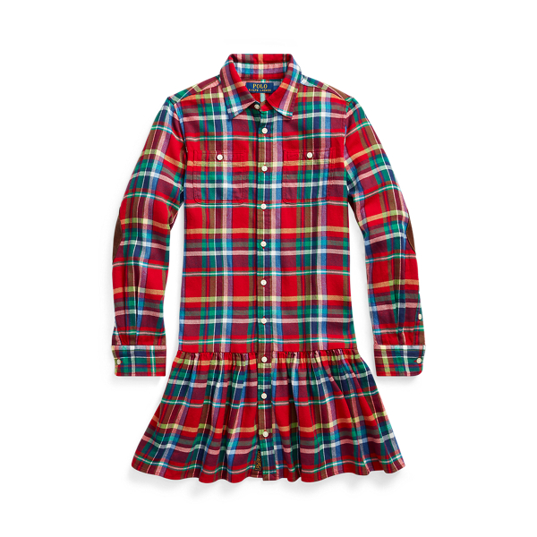 Plaid Cotton Shirtdress