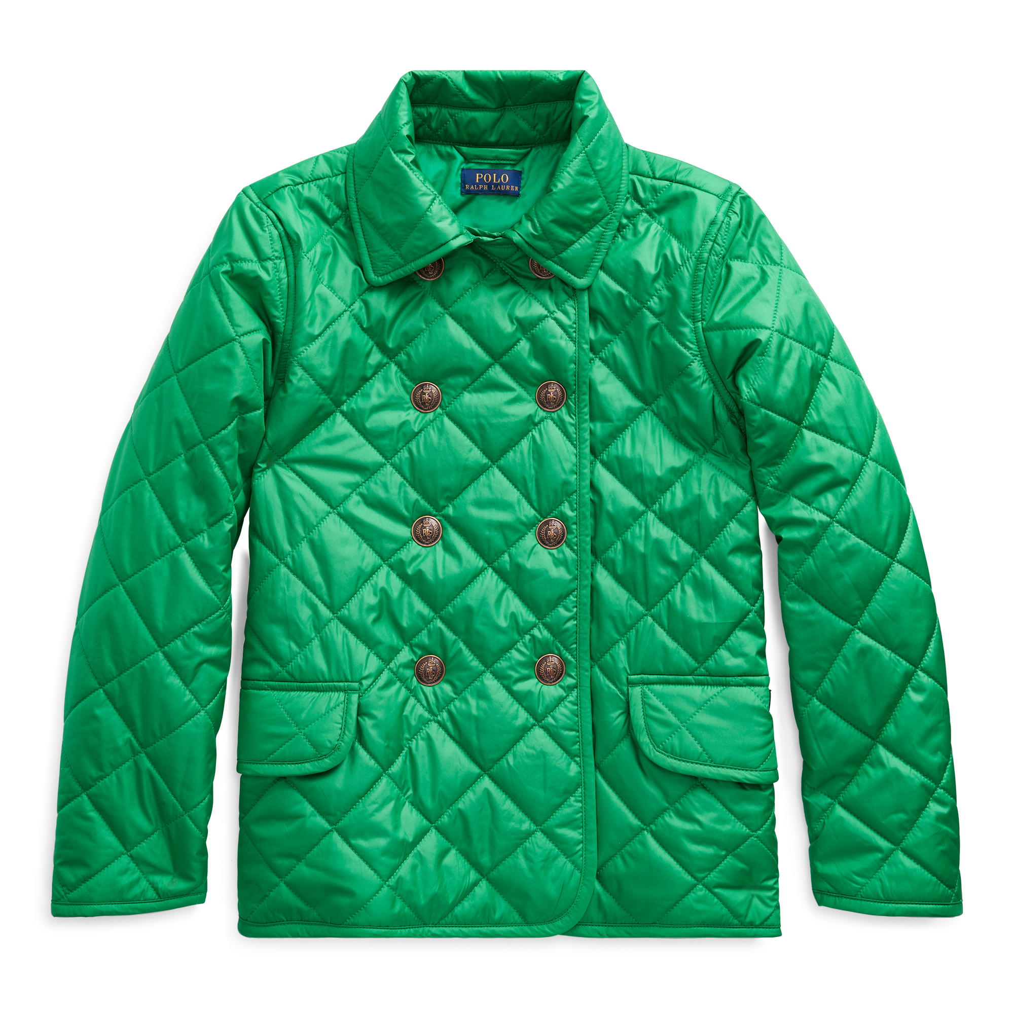 Ralph Lauren Quilted Double-Breasted Jacket. 1