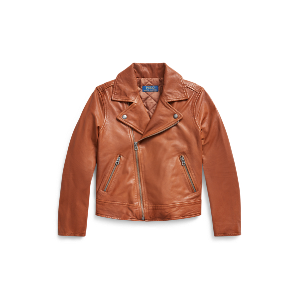 lauren ralph lauren leather moto jacket
