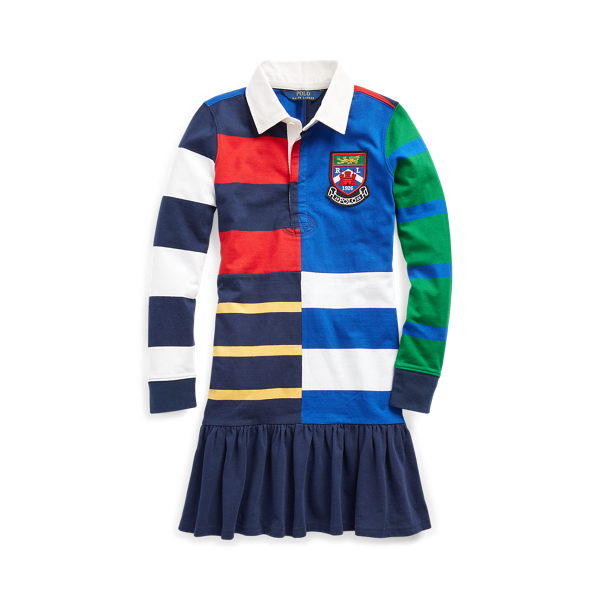 Robe de rugby en coton rayé
