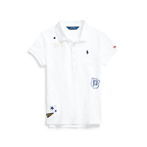 Graphic Stretch Mesh Polo