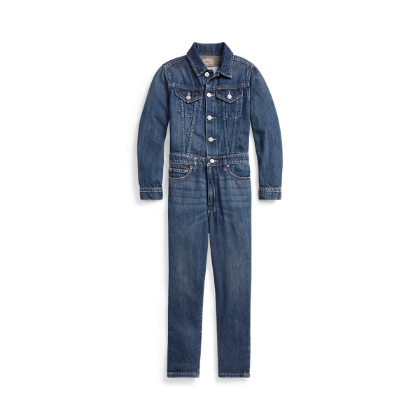 ralph lauren denim jumpsuit