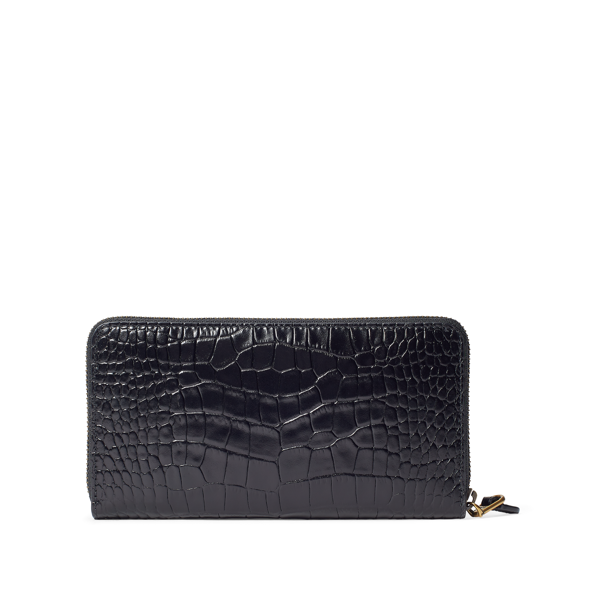 Ralph Lauren Crocodile-Print Leather Wallet. 2